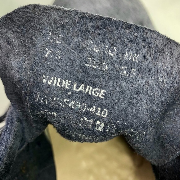 Hush Puppies blue suede chukka ankle boots lace up size 7.5 wide - Picture 8 of 9